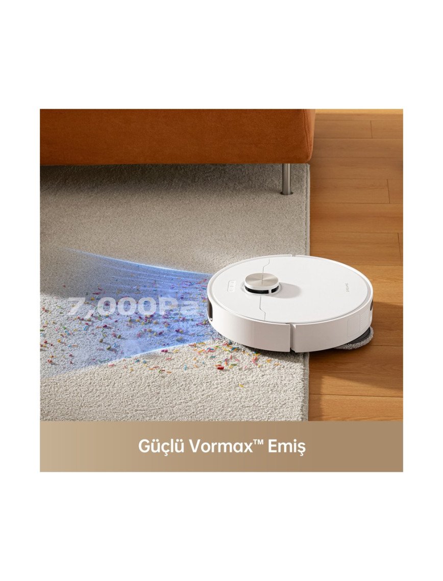 Dreame L10s Pro Ultra Heat Robot Süpürge Beyaz, 7.000PA Emiş Gücü,