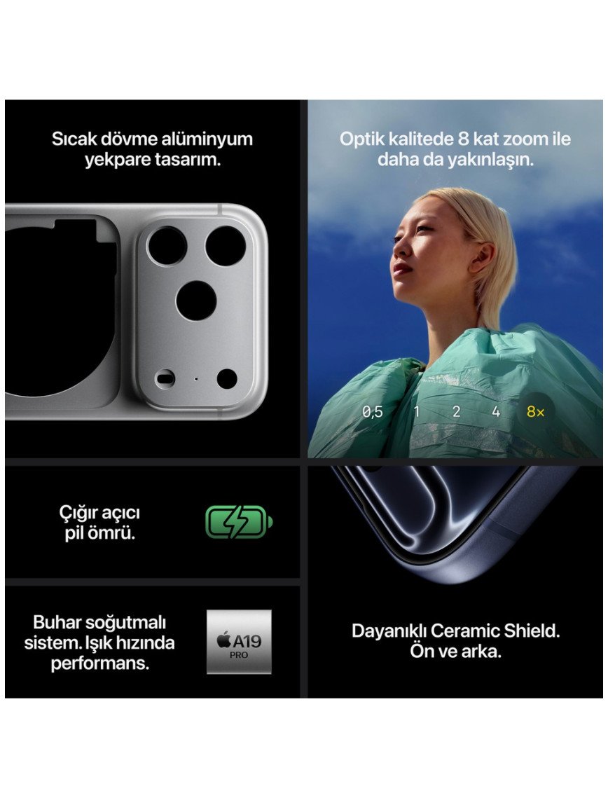 Apple iPhone 17 Pro Max 256 GB Gümüş